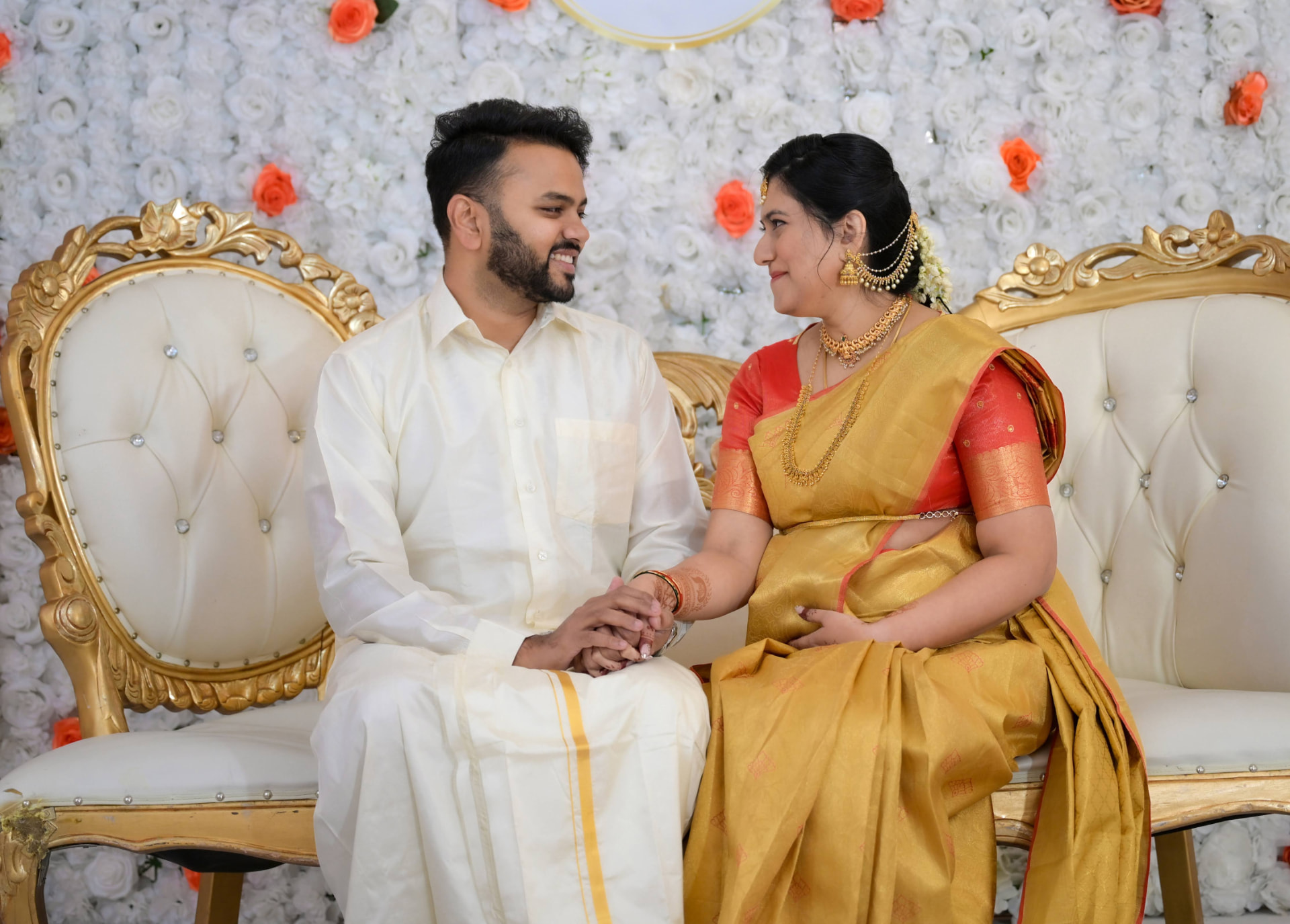 Mom and Dad, round two, milestones detail from a Katha Clicks celebration
