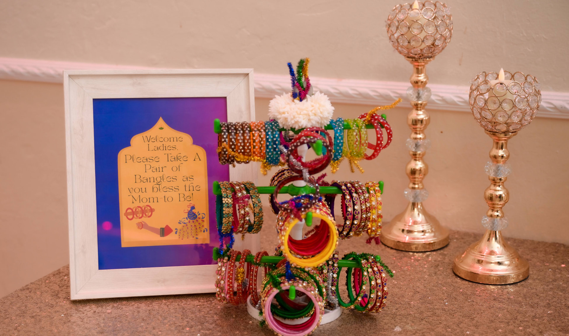 The bangle bar, design detail from a Katha Clicks celebration